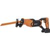 Evolution Power Tools R150RCP-Li Sega alternativa cordless 18 V Li-Ion EXT con lame multi-materiale per tagli su legno, metallo e molto altro