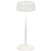 Zafferano, Lampada Sister Light Wi-Fi, Lampada da Tavolo Ricaricabile e Senza Fili con Controllo da Remoto, per Salotto ed Esterni, Dimmer a Step, 2200-4000 K, Altezza 32,8 cm, Colore Bianco Perlato