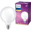 Philips LED Lampadina Globo 10.5W E27 Luce Bianca Calda