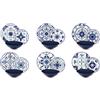 Excelsa Vietri Servizio Piatti 18 Pezzi, Porcellana e Stoneware, Decoro Multicolore, 6 Persone