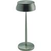 Zafferano, Lampada Sister Light Wi-Fi, Lampada da Tavolo Ricaricabile e Senza Fili con Controllo da Remoto, per Salotto ed Esterni, Dimmer a Step, 2200-4000 K, Altezza 32,8 cm, Colore Verde