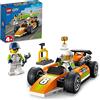 LEGO City Great Vehicles Auto da Corsa, Macchina Giocattolo Stile Formula 1 con 2 Minifigure, Giochi per Bambini e Bambine dai 4 Anni in su 60322