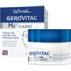 GEROVITAL Crema Antirughe Viso Intensamente Idratante con Acido Ialuronico e Vitamina E, Effetto Anti-Age, Potere Ricostruttiva, per Pelle Secca, Rugosa 50 ml, Gerovital H3 Classic