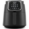 Midea Friggitrice ad aria Midea da 4L senza olio, 1500W, 8 modalità di cottura, 35-200°C, allarme agitazione, timer 60'
