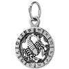 NKlaus 925 Ciondolo d'argento Sterling Oroscopo Segno Zodiacale Scorpione Zodiaco 6324