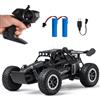Great-JUNAMT Auto radiocomandata Auto RC 1:16 Monster Truck Fuoristrada Fari a LED, RC Hobby Off-Road 2WD ad alta velocità, Giocattolo Regalo per Bambini Ragazzi di età 3 4 5-12 (nero)