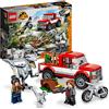 LEGO Jurassic World La Cattura dei Velociraptor Blue e Beta, Dinosauri Giocattolo, Camion e Moto, Idea Regalo, Giochi per Bambini e Bambine, Dino 76946