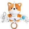 COTTONBEBE Carillon Neonati, Volpe Carillon Lullaby Peluche con Una Dolce Melodia,da Appendere, Giocattolo per Neonato e Bambini 0+ MES