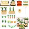 GUOYOU 36 Pezzi Accessori da Giardino in Miniatura Mini Accessori Giocattoli da Casa Delle Bambole Set da Giardinaggio In Miniatura Ornamenti per Accessori da Giardino in Miniatura Kit