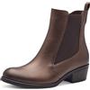 MARCO TOZZI Stivaletti da Donna con Zip e Slip 2-25329-43, Stivali Chelsea, Nero, 38 EU