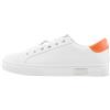 Armani Exchange Sneaker da Donna Mina Cup Sole, Back Tab with And Metal Logo Dettaglio On Side, Op White Orange, 35 EU