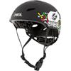 O'NEAL | Casco da Mountain Bike | Bambini | All-Mountain | Guscio in ABS, chiusura magnetica Fidlock, grandi aperture per la ventilazione | Dirt Lid Casco per giovani teschi | Nero Multi | Taglia S