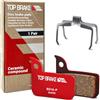Top Brake pastiglie freni a disco per AVID SRAM Level TLM/Ultimate,Force 22/1,Red eTap HRD,Rival 1 / Rival 22,S700 B1, S900 HRD (Performance - Rosso)