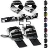 Fitgriff® Straps + Polsini per Palestra (1 Set) - Polsiere Gym e Fasce Sollevamento Pesi - Accessori Fitness (Camo)