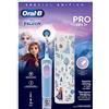 Oral-B Spazzolino Elettrico Ricaricabile Pro Kids con personaggi Frozen, 1 Testina, 1 Custodia Da Viaggio, da 3 Anni In Su. 1 Spazzolino