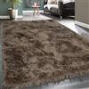 Paco Home Tappeto Salotto Moderno Soggiorno Pelo Lungo Monocolore Peloso Moderno, Dimensione:120x170 cm, Colore:Beige