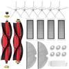 HoHumoca Ricambi per Aspirapolvere Xiaomi, Kit di accessori per Xiaomi Roborock S5 Max S6 Max S6 Pure S6 MaxV S50 S51 S55 S60 S65 S5 S6 Spazzola Principale, Filtri HEPA, Spazzola Laterale, Panno per Mocio
