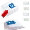 HIYOUNG 16 sacchetti per aspirapolvere compatibili con aspirapolvere Miele serie GN HyClean 3D Efficiency S2 S4 S5 S6 S8, Complete C2/C3, Classic C1, 4 filtri motore