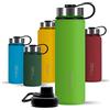 720°DGREE Borraccia termica 500 ml noLimit - Bottiglia acqua termiche in acciaio inox - Senza BPA - Borracce perfetto per bevande (530ml) calde, fredde, Bambini, Bambina, Scuola +2 Coperchi