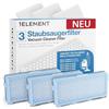 1E 3 filtri HEPA per aspirapolvere Miele Compact e Complete C1-C3 | Sostituisce SF-HA 50 · 3 filtri HEPA H13 e 3 filtri motore · per Compact C2, Complete C2 & C3, S8340 · senza attrezzi