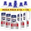 Viakal Professional Anticalcare Liquido, Formato 12 Litri (6 X 2L), Bagno, Efficace Contro Calcare e Sporco, Per Uso Professionale
