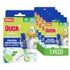 Duck Fresh Discs - Base per Dischi Gel Igienizzanti WC, Fragranza Lime - Formato Scorta 5 Applicatori, 30 Dischetti
