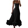 Generic Vestiti da Cerimonia 2024 Abito da Sposa Liscio Abito Chiffon Lungo Vestiti Eleganti Estivi da Cerimonia Abiti da Mare 2024 Abiti da Sposa 2024 Semplici Abbigliamento da Casa Elegante Vestito Lungo
