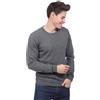 JL DE LA TOUR Maglione Uomo Girocollo 100% Cashmere, grigio, S
