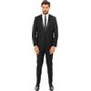 Ciabalù Abito Uomo Smoking Elegante Vestito Completo Estivo Cerimonia Sartoriale Slim (Nero, 46)