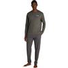 Tommy Hilfiger Uomo Set Pigiama Jersey Cuffed Cotone, Grigio (Dark Grey Heather), S