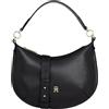 Tommy Hilfiger Donna Borsa a Spalla Shoulder Bag con Zip, Nero (Black), Taglia Unica