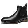 Bruno Marc Stivali da Uomo Chelsea Classici Indossabili Leggeri Slip-on Stivali in Pelle Vintage Ankle Stivaletto Uomo,Size 41,Marrone-Pu,BMUMAB2402