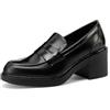 QUEEN HELENA Mocassini con Tacco Francesine Casual Eleganti Donna X31-82 (Nero, Sistema Taglie Calzature EU, Adulto, Donna, Numero, Media, 37)