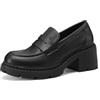 QUEEN HELENA Mocassini Classici con Tacco Francesine Casual Eleganti Donna X31-85 (Nero, Sistema Taglie Calzature EU, Adulto, Donna, Numero, Media, 36)
