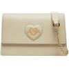 Love Moschino, BORSA A SPALLA Donna, Avorio, Taglia unica