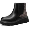 QUEEN HELENA Stivaletti Chelsea Stivali Platform Casual Donna X31-92 (Nero, Sistema Taglie Calzature EU, Adulto, Donna, Numero, Media, 41)