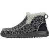 Hey Dude HEYDUDE - Denny Leopard - Scarpe Donna Slip-On Stivaletti, Black Leopard, 38