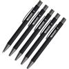 Westcott Penna a sfera PRIMESOFT 5 pezzi nero | Penna a sfera premium in alluminio | Inchiostro indelebile con inchiostro nero | Spessore tratto XB 1,4 mm | E-745006 00