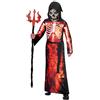 amscan 10235413 - Costume rosso fuoco, età 8-10 anni, 1 pezzo