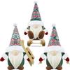Gehydy Gnomi Natalizi Set di 3 Decorazioni Natalizie Gnomi Natale Gnomo Natalizio Elfi Christmas Decorations Home Decor per Casa Cucine - Verde