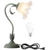 kaixunl Verde Lampada Da Comodino,Lampada Da Tavolo Girevole Come Regalo Per Bambini, Paralume in Acrilico Lampada Da Tavolo Floreale Semplice E Moderna,Adatta Per Camera Da Letto,Soggiorno,50 Cm
