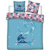 Aymax Parure da letto Stitch 240 x 220 cm, 100% policotone, copripiumino matrimoniale + 2 federe 65 x 65 cm