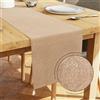 Encasa XO Runner Tavola Velluto Goffrato, Elegante 13x59