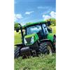 Theonoi Asciugamano per bambini 100% cotone asciugamano viso (trattore verde)