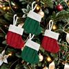 POPOYU Calze di Natale,4 Pezzi Mini Calze Natalizie da Appendere,Piccolo Natale Calze Lavorati a Maglia,Calza di Natale Camino,Candy Sacchetti Regalo per Albero di Natale Decorazione
