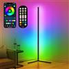 riyo Lampada da Terra LED, Piantana Lampada da Terra con APP e Telecomando, 16 Milioni di colori con Sincronizzazione Musicale per Soggiorno, Camera da Letto, Sala Giochi