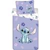 My sweety pop - Biancheria da letto per bambina Lilo&Stitch - Stitch - 2 pezzi - Copripiumino - reversibile - 140 x 200 - Federa - 70 x 90 cm - Cotone - Viola/Bianco - Ragazza