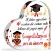 Targa Laurea In Acrilico - Cuore 10x10cm Personalizzato, Regalo Per Dottoresse - Foto 7