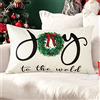 JOTOM Federa per cuscino natalizio, per Natale, inverno, vacanze, decorazione per la casa, per divano, letto, divano