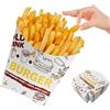 STOUCLA Tazze per patatine fritte, grandi scatole per patatine fritte Scatole per popcorn Contenitore per snack Bicchieri di carta usa e getta adatti per hamburgerie, viaggi (confezione da 50)